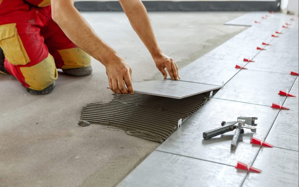 posa di pavimenti